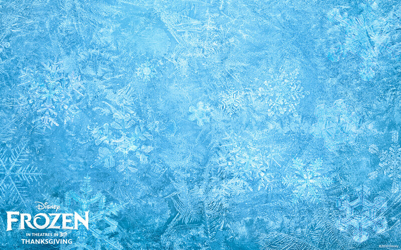 Frost Pattern with Snowflakes