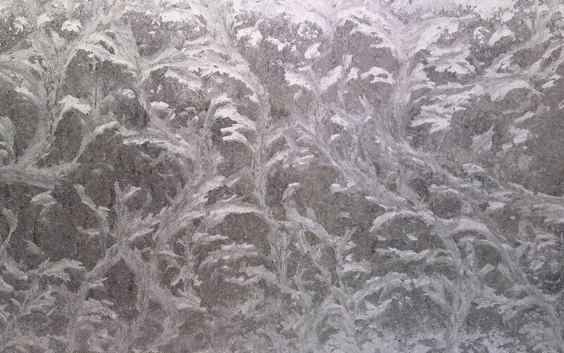 frost patterns on glass