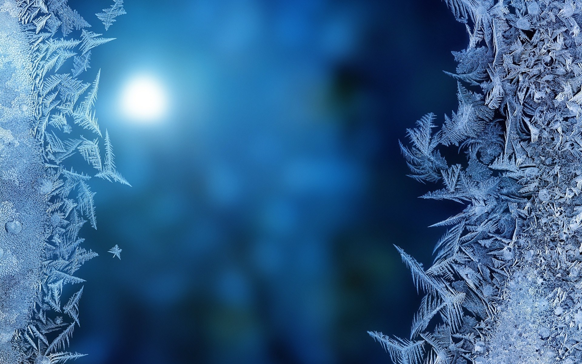 frost patterns on glass