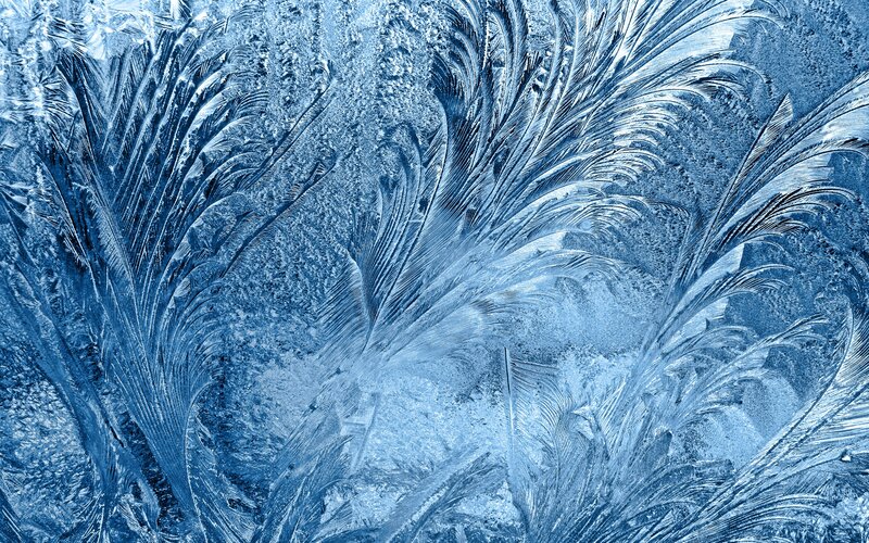 frost patterns on glass