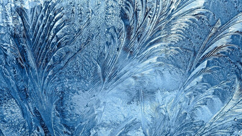 frost patterns on glass