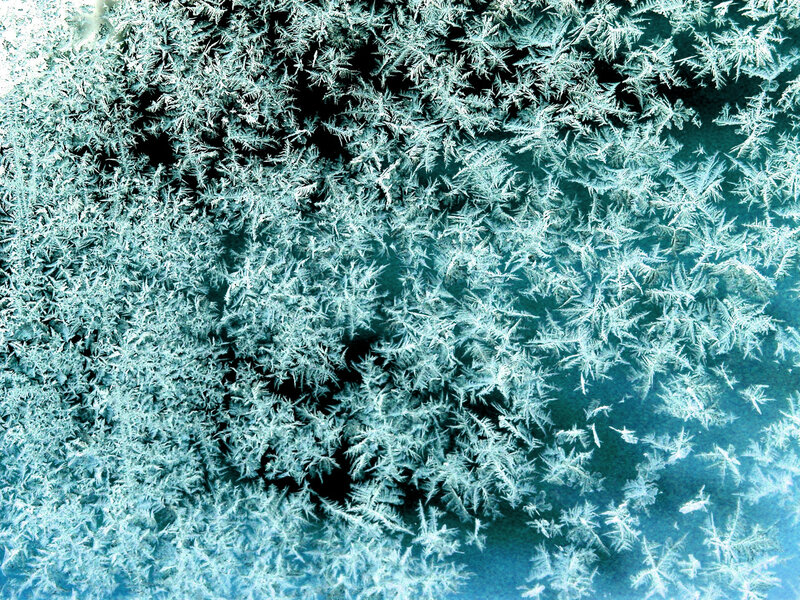 frost patterns on glass