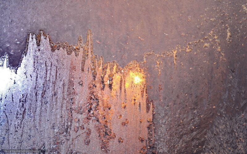 Frost Patterns on Glass — Brown