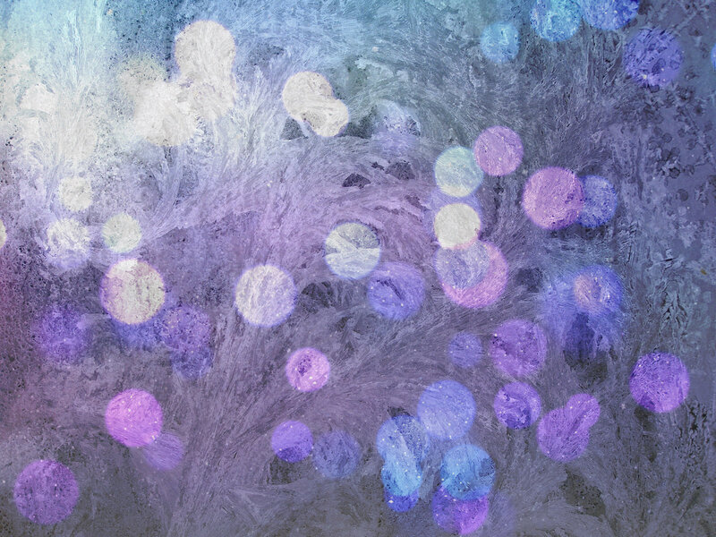 Frost Patterns on Glass — Purple