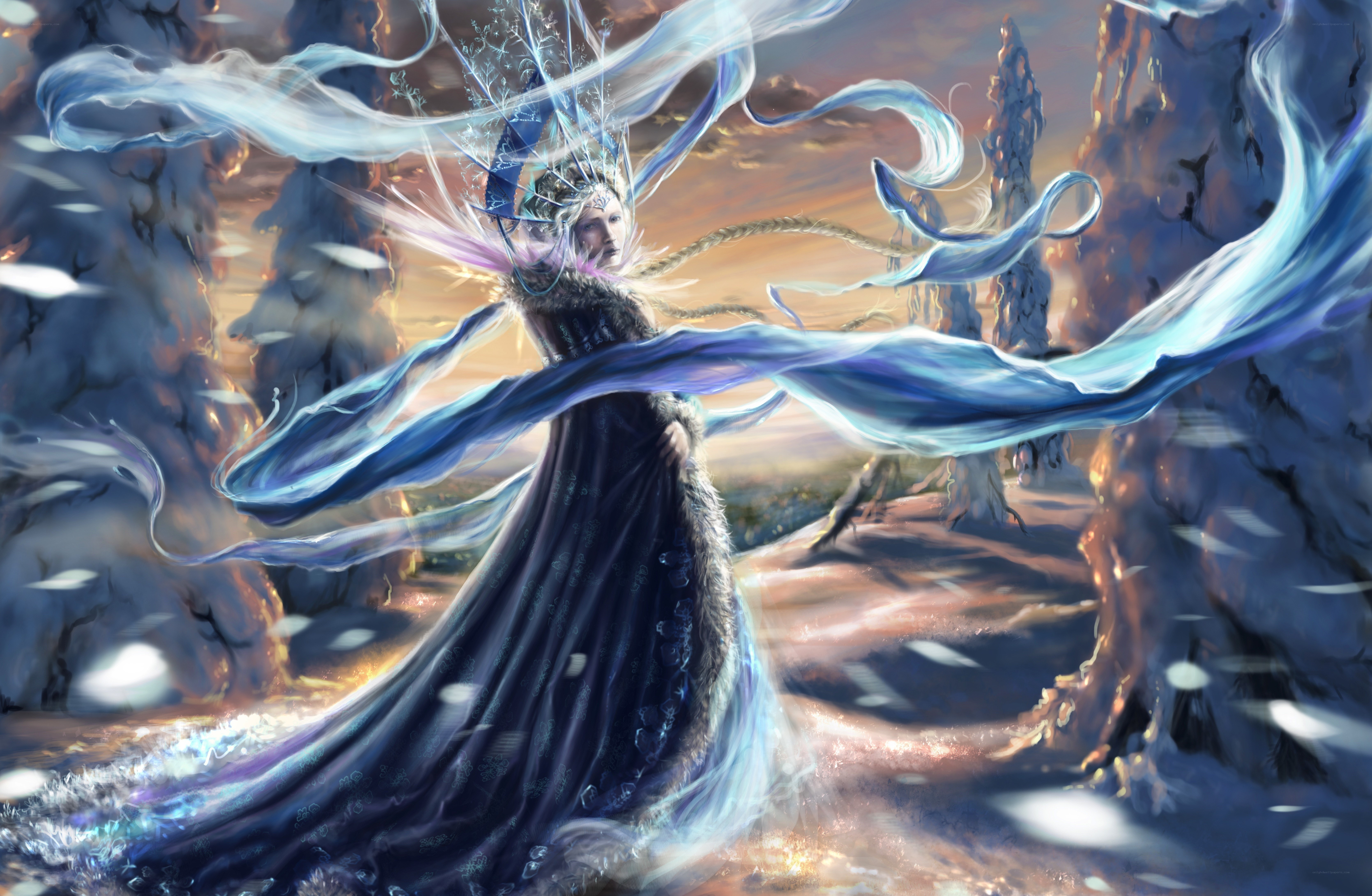 frost queen in a winter realm