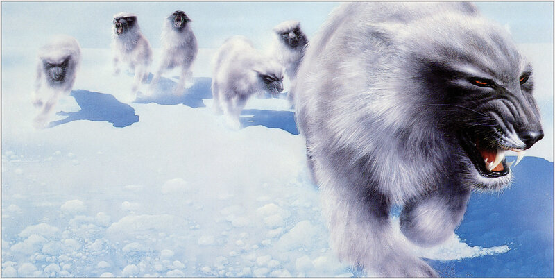 Frost wolves in pursuit