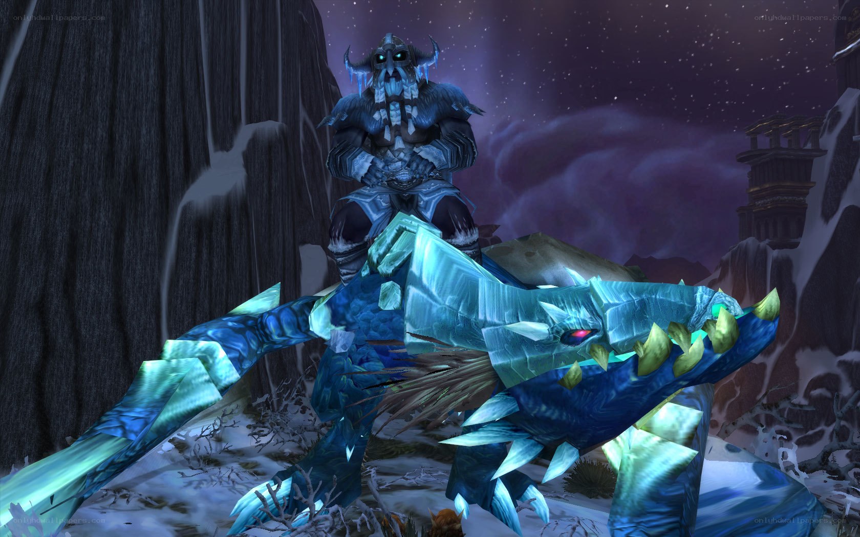 frost wyrm and rider