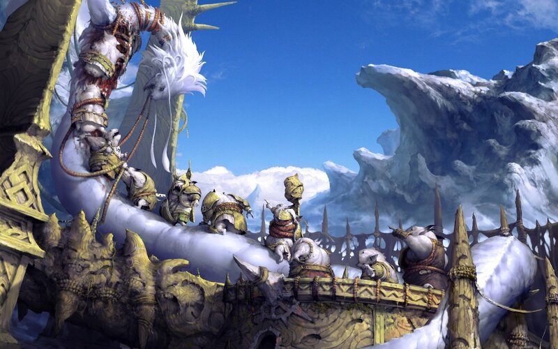 frost wyvern on a ship