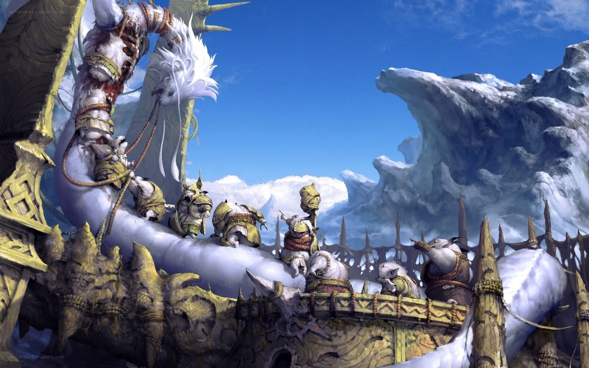 frost wyvern on a ship