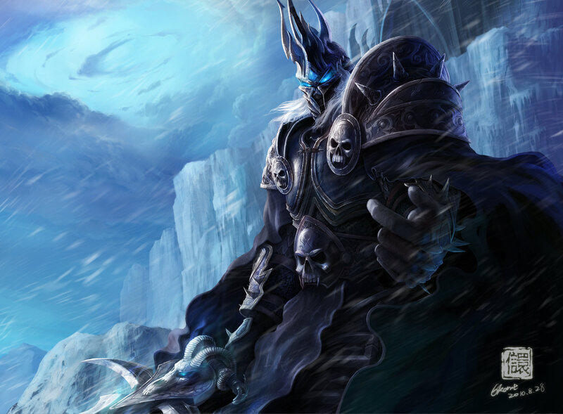 Frostborne Warrior — Blue, Dramatic, Winter