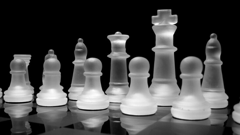Frosted Chess Pieces