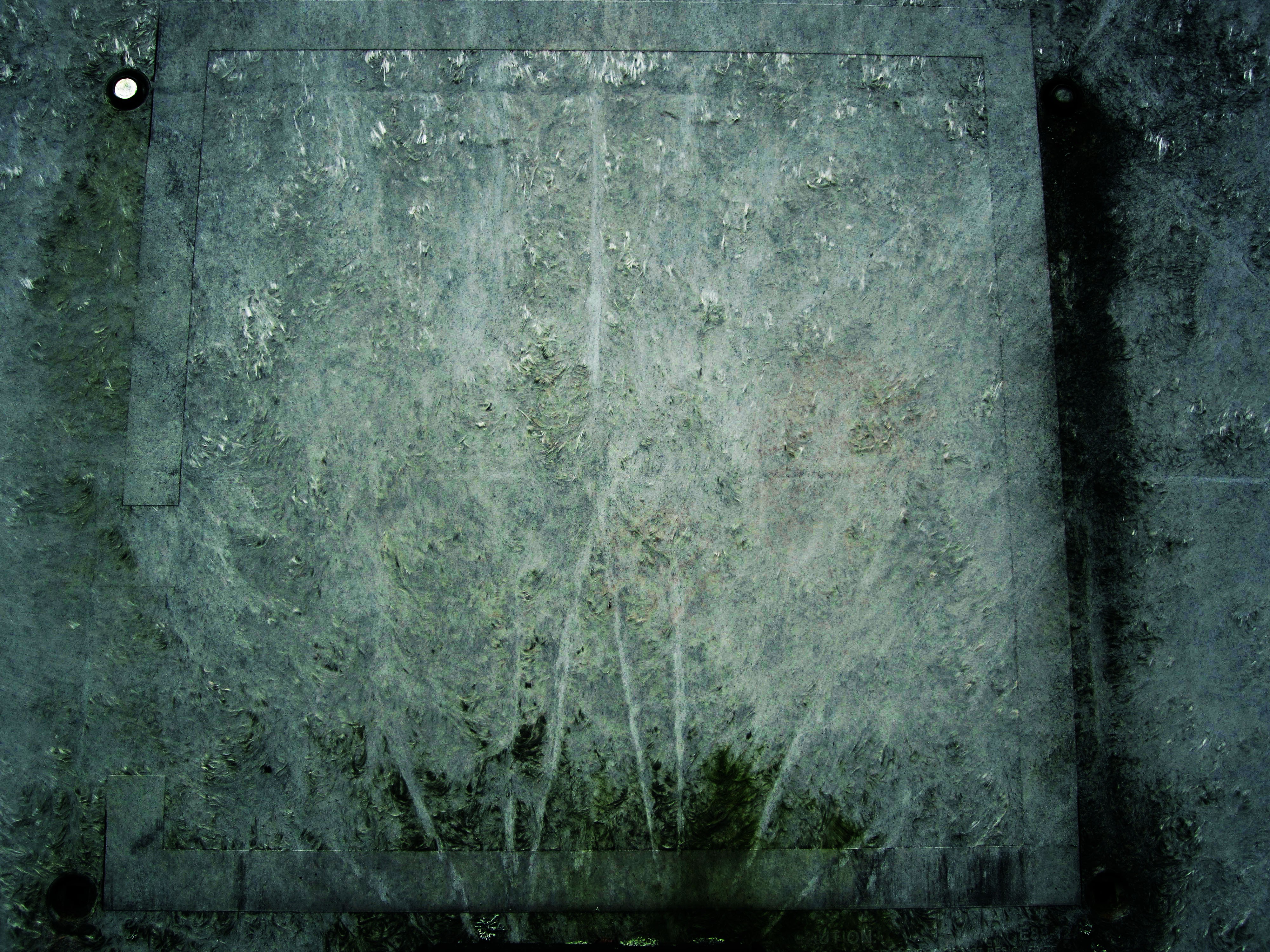 frosted glass surface