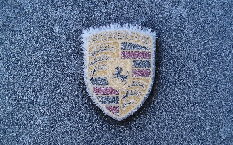Frosted Porsche Emblem
