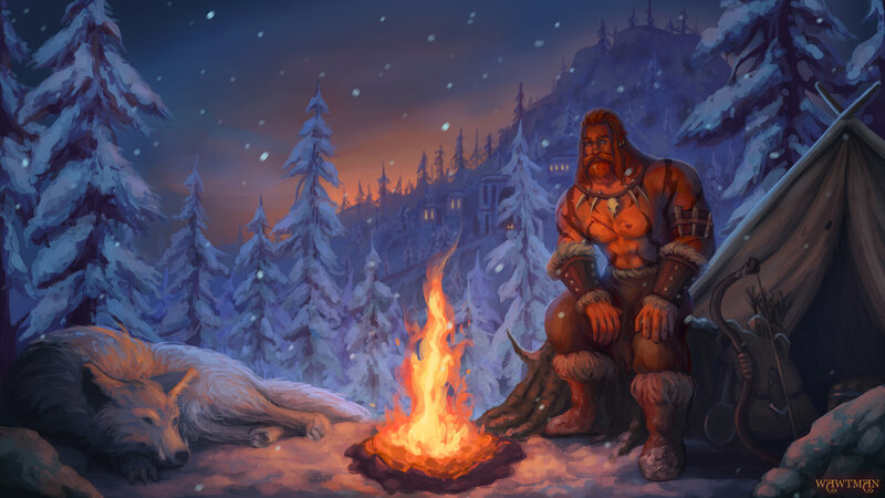 Frostwolf Orc with Wolf