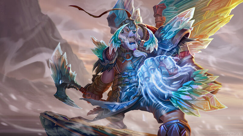 frostwolf warrior in battle
