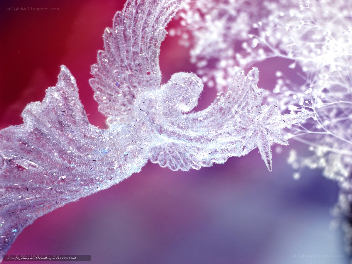 frosty angel ornament