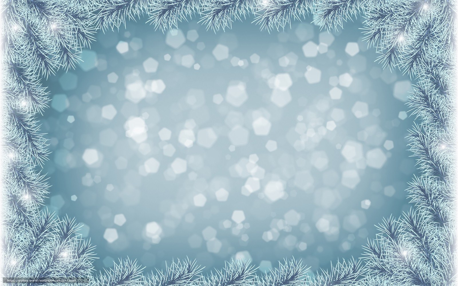 frosty pine frame background