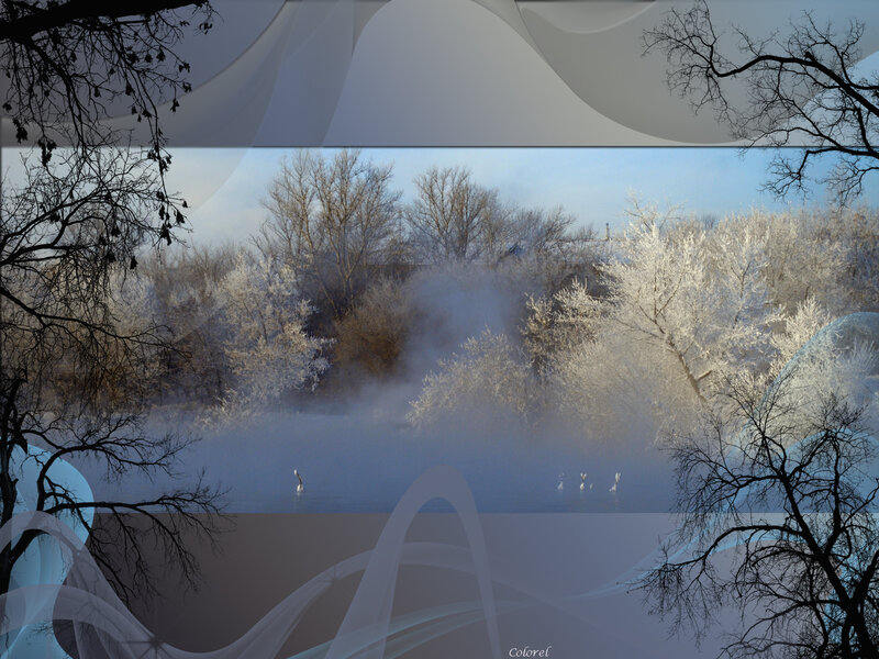 Frosty River at Dawn