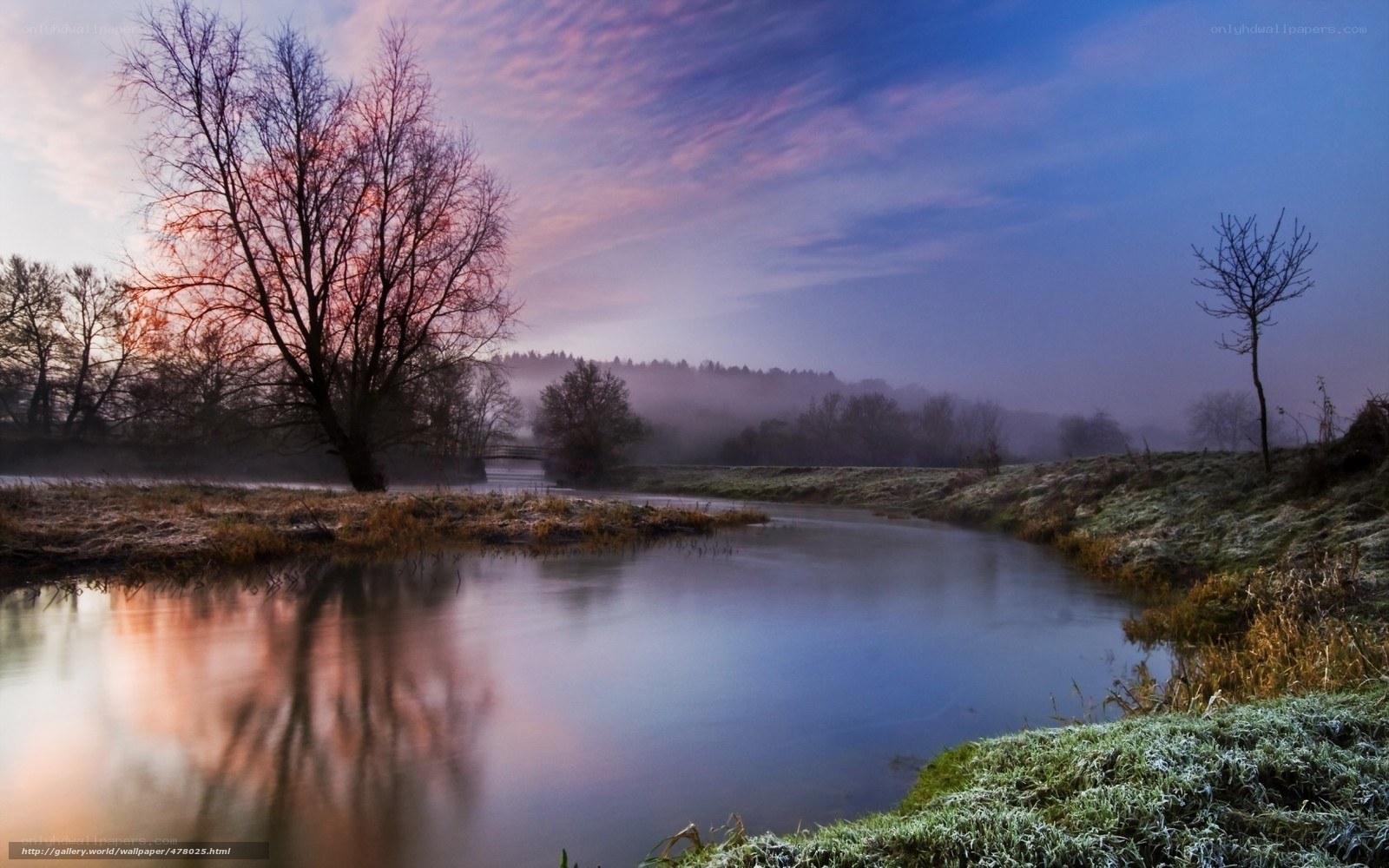 Frosty River at Dawn