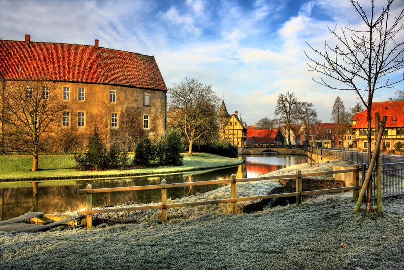 Frosty River Town
