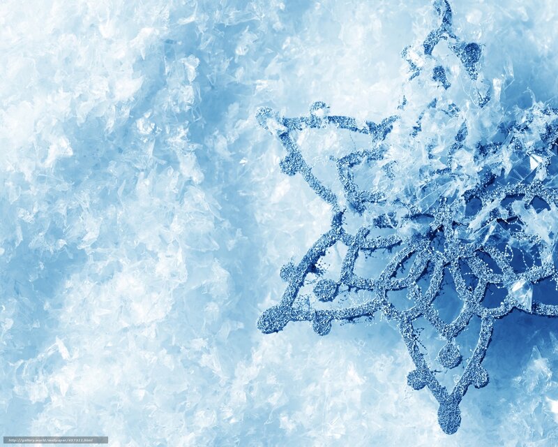 frosty snowflake pattern
