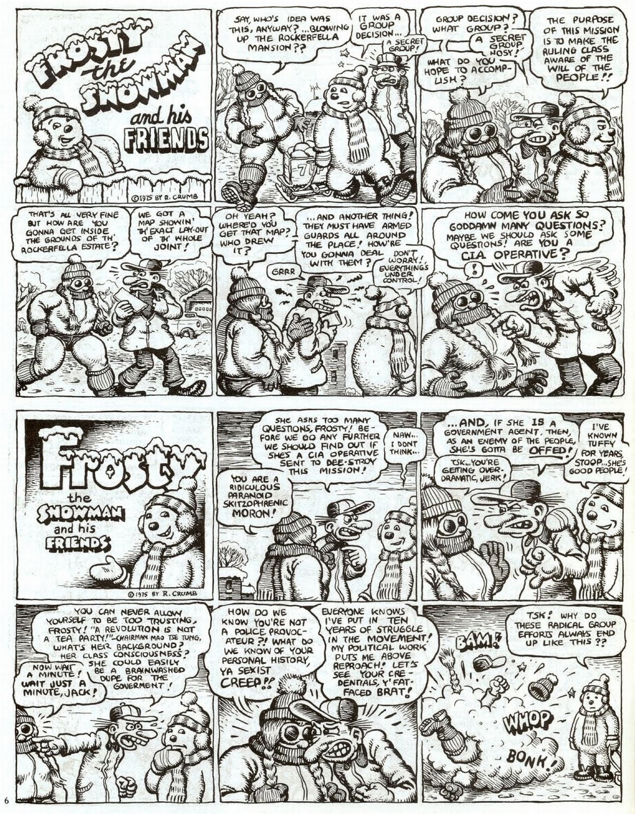 Frosty the Snowman comic strip