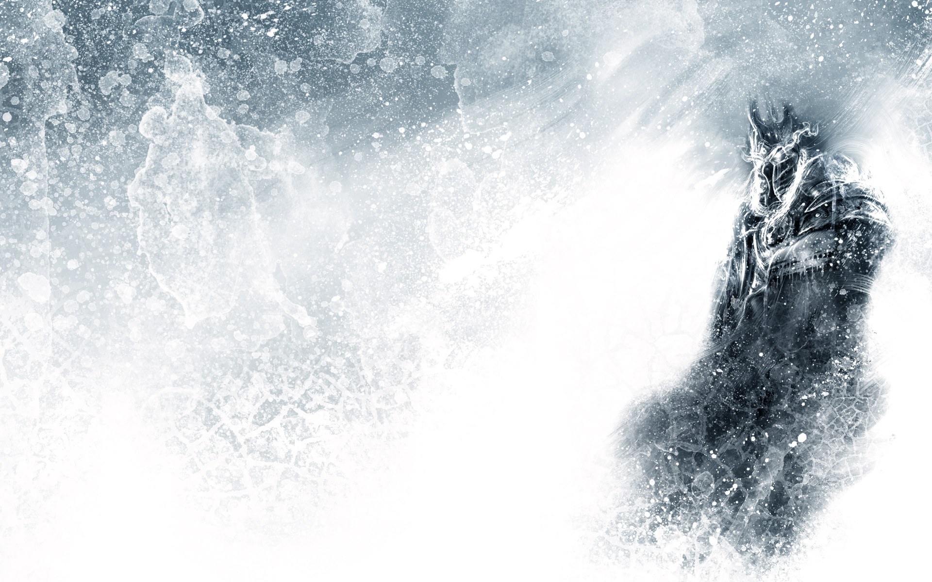 frosty warrior in storm