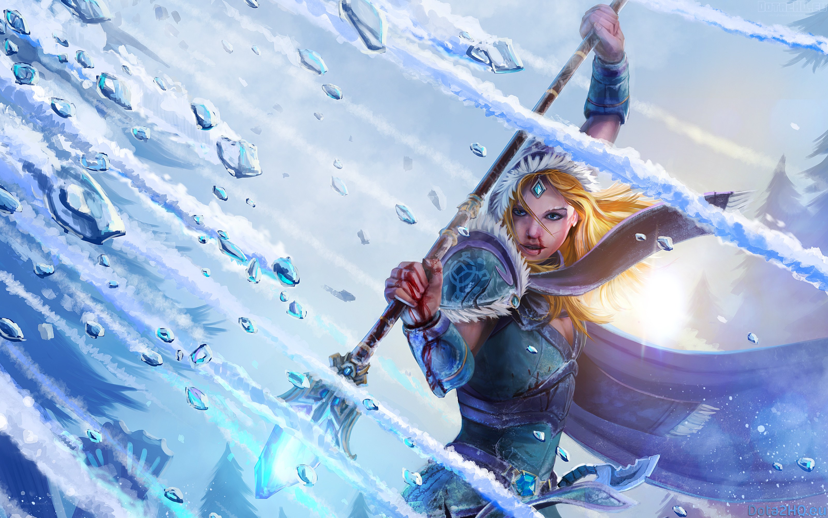 frosty warrior with spear