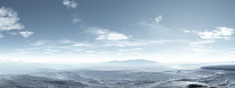 frozen alien landscape