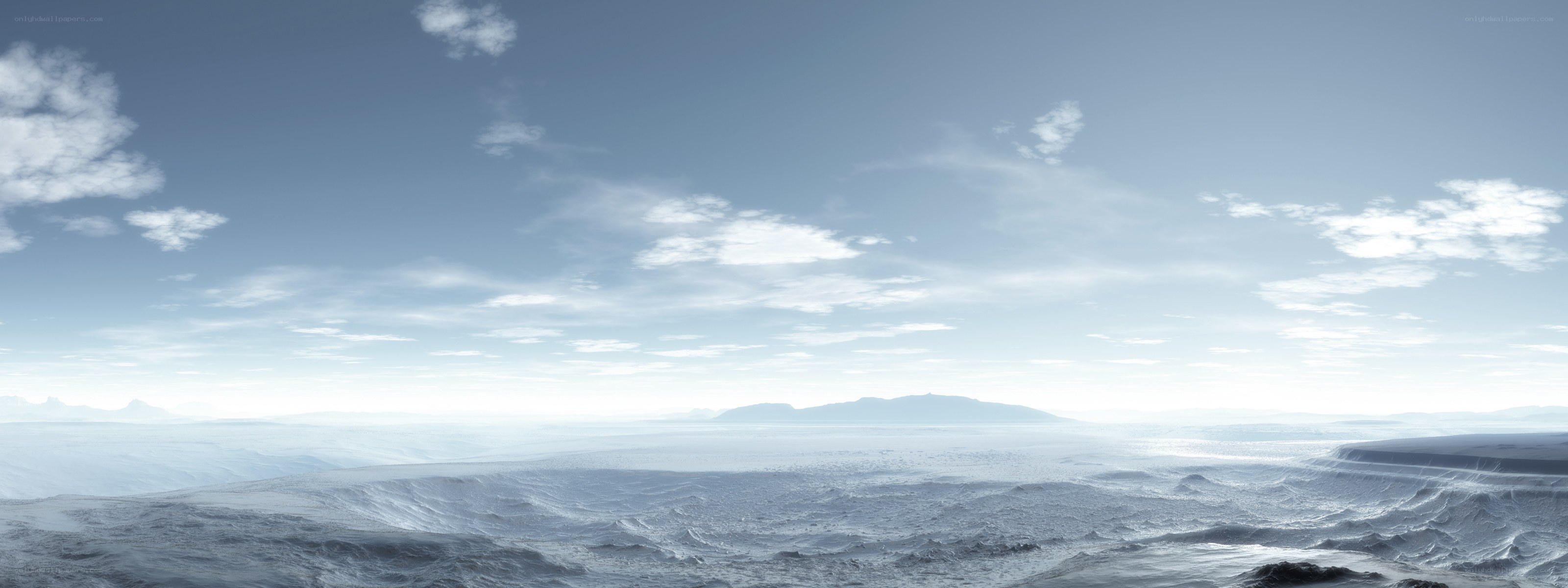 frozen alien landscape