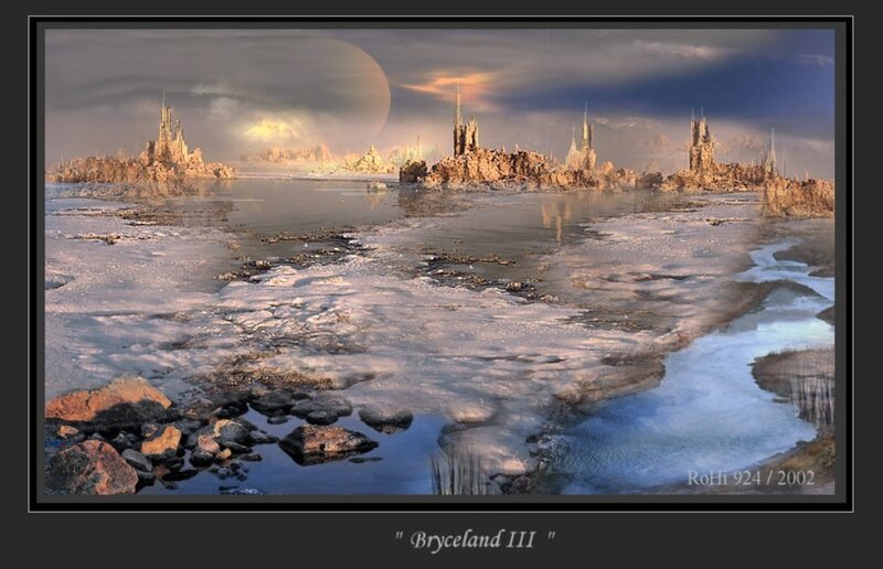 Frozen Alien Landscape — Blue