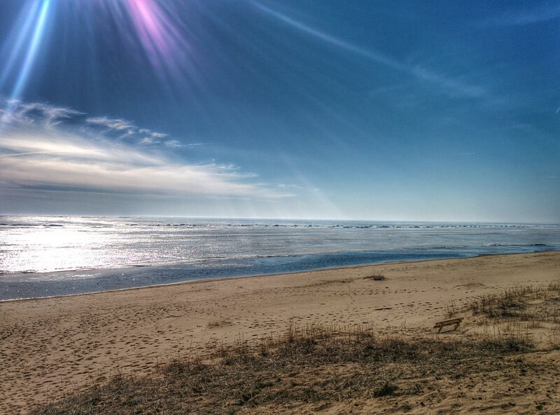 Frozen Beach Landscape