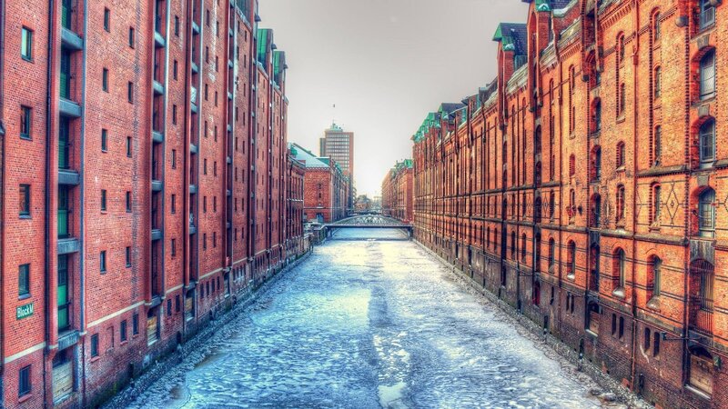 Frozen Canal in Warehouse District