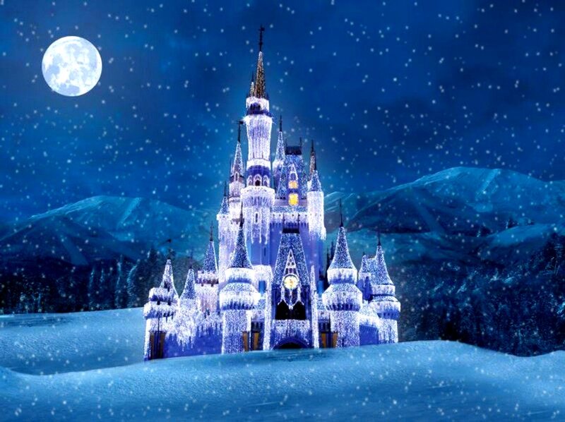Frozen Castle at Night