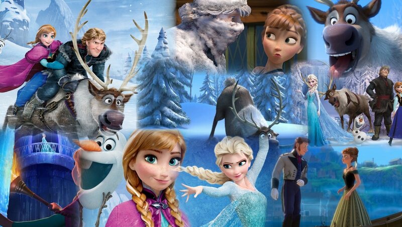 Frozen Characters Collage