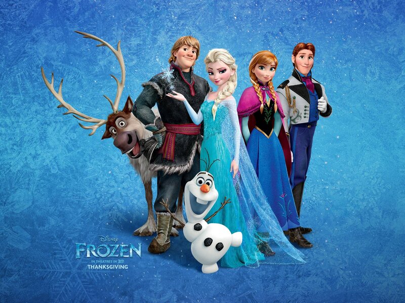 Frozen Characters Group — Blue
