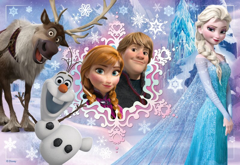 Frozen Characters in Winter — Blue, Magical