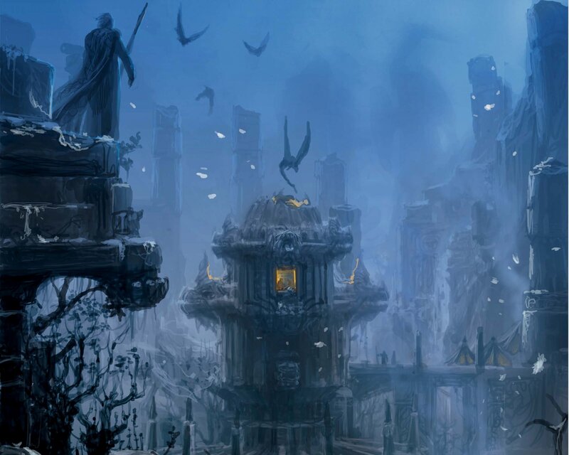 frozen city ruins
