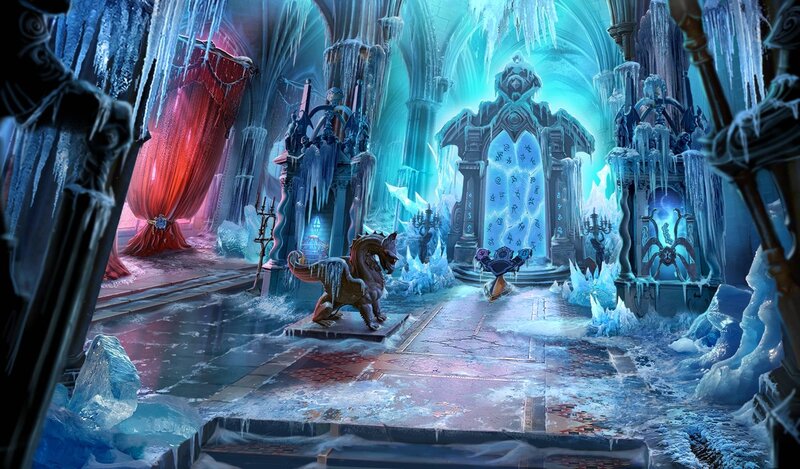 Frozen Dragon Statue — Blue