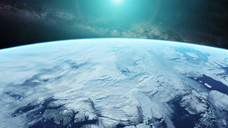 Frozen Earth from Space