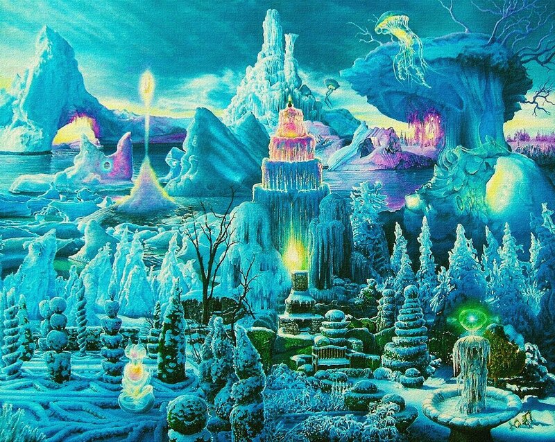 frozen fantasy landscape