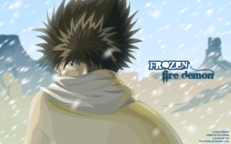 Frozen fire demon