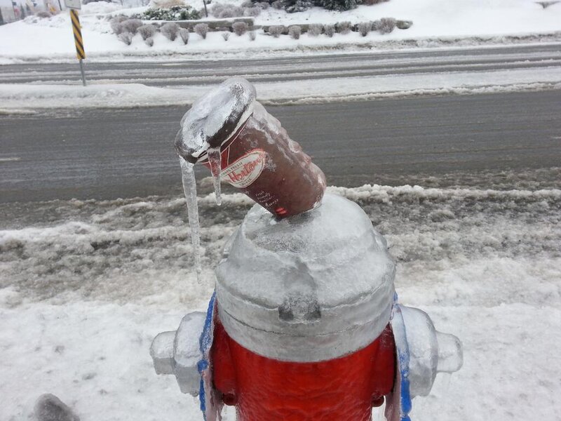 Frozen Fire Hydrant