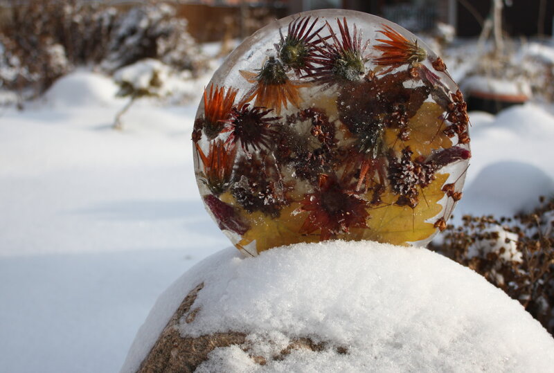 Frozen Flower Sphere