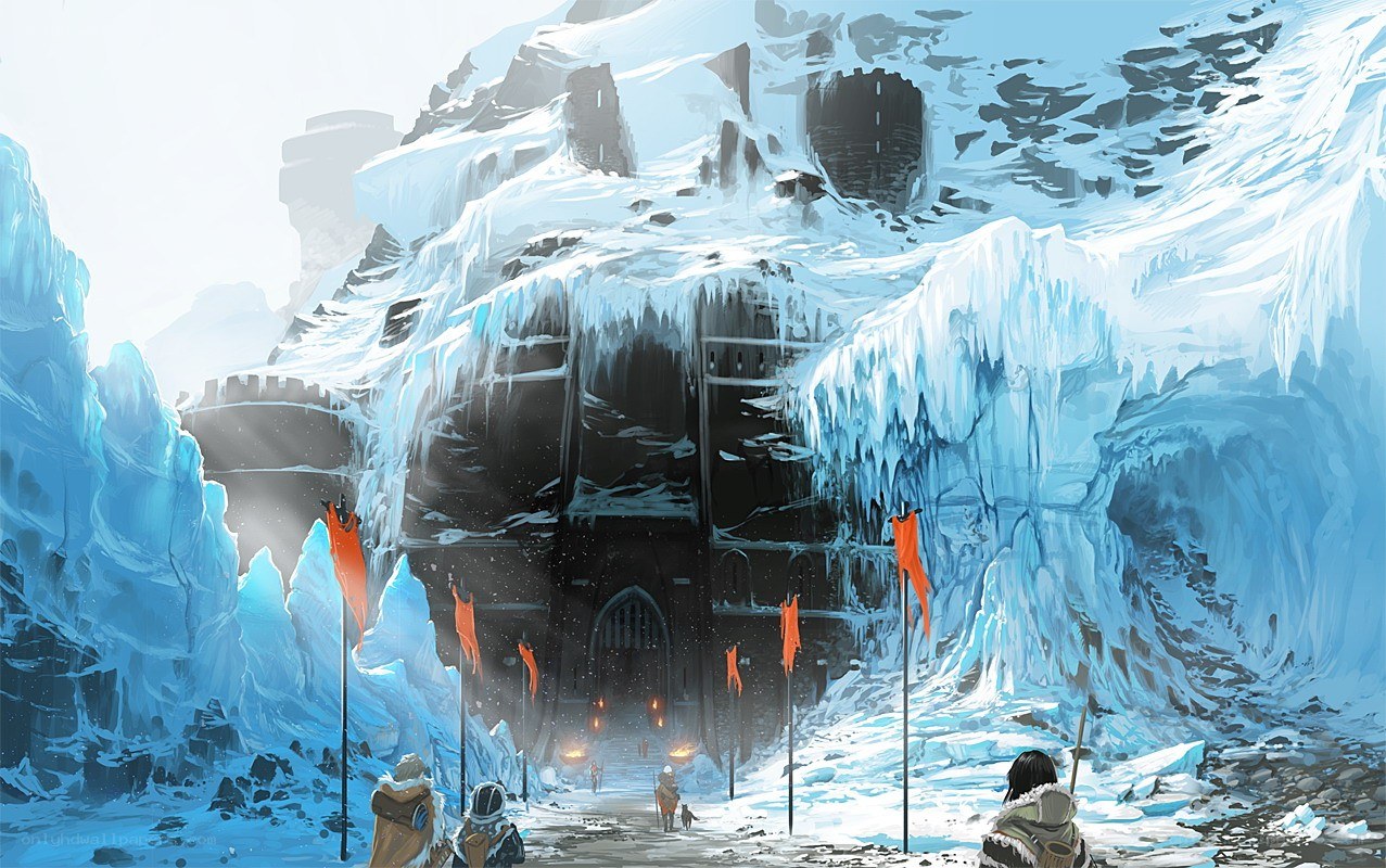 Frozen fortress entrance