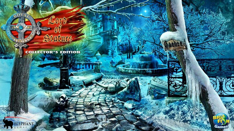 Frozen Garden Scene