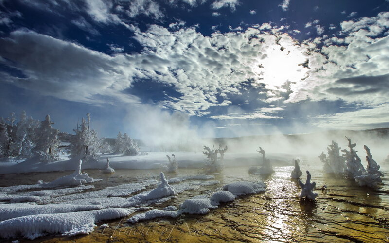 Frozen Geothermal Springs
