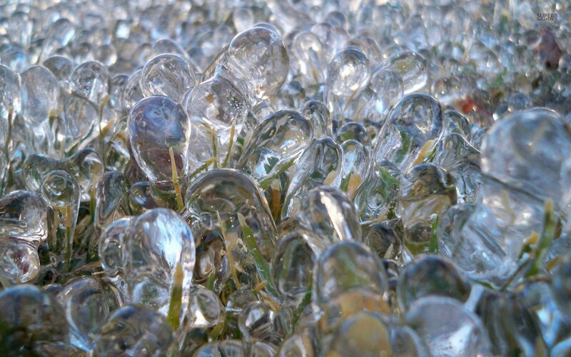 Frozen Grass Bubbles