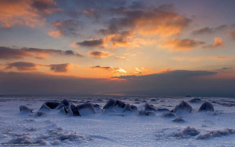 Frozen Ice Formations — Orange