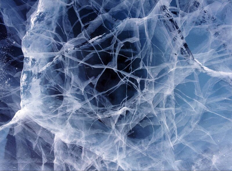 Frozen ice patterns
